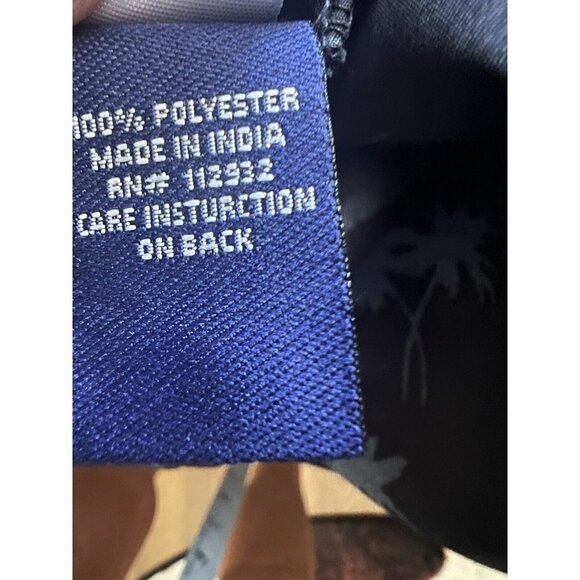 Las Vegas Mens Black Hawaiian Button Front Shirt XL Welt Pocket Cocktails Dice - Picture 7 of 8